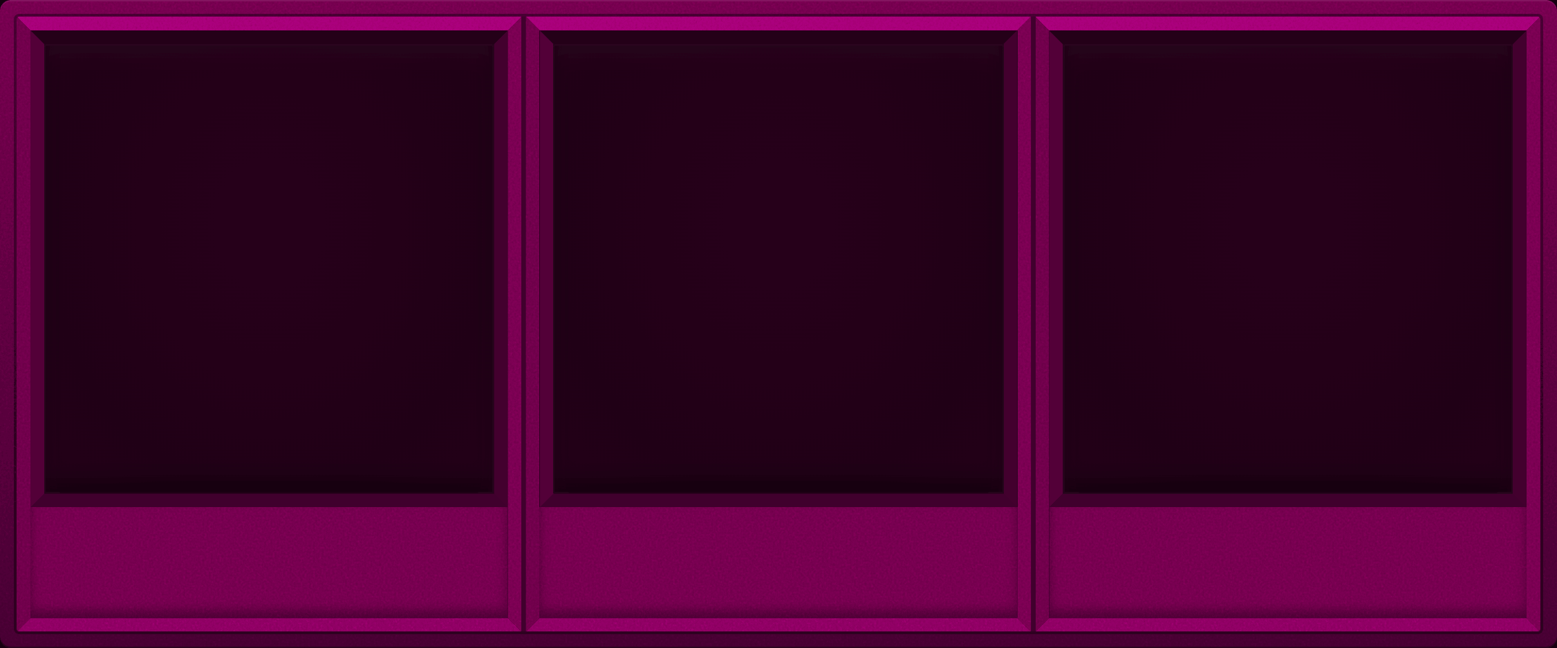 Abyss Purple Display Case (1x3)